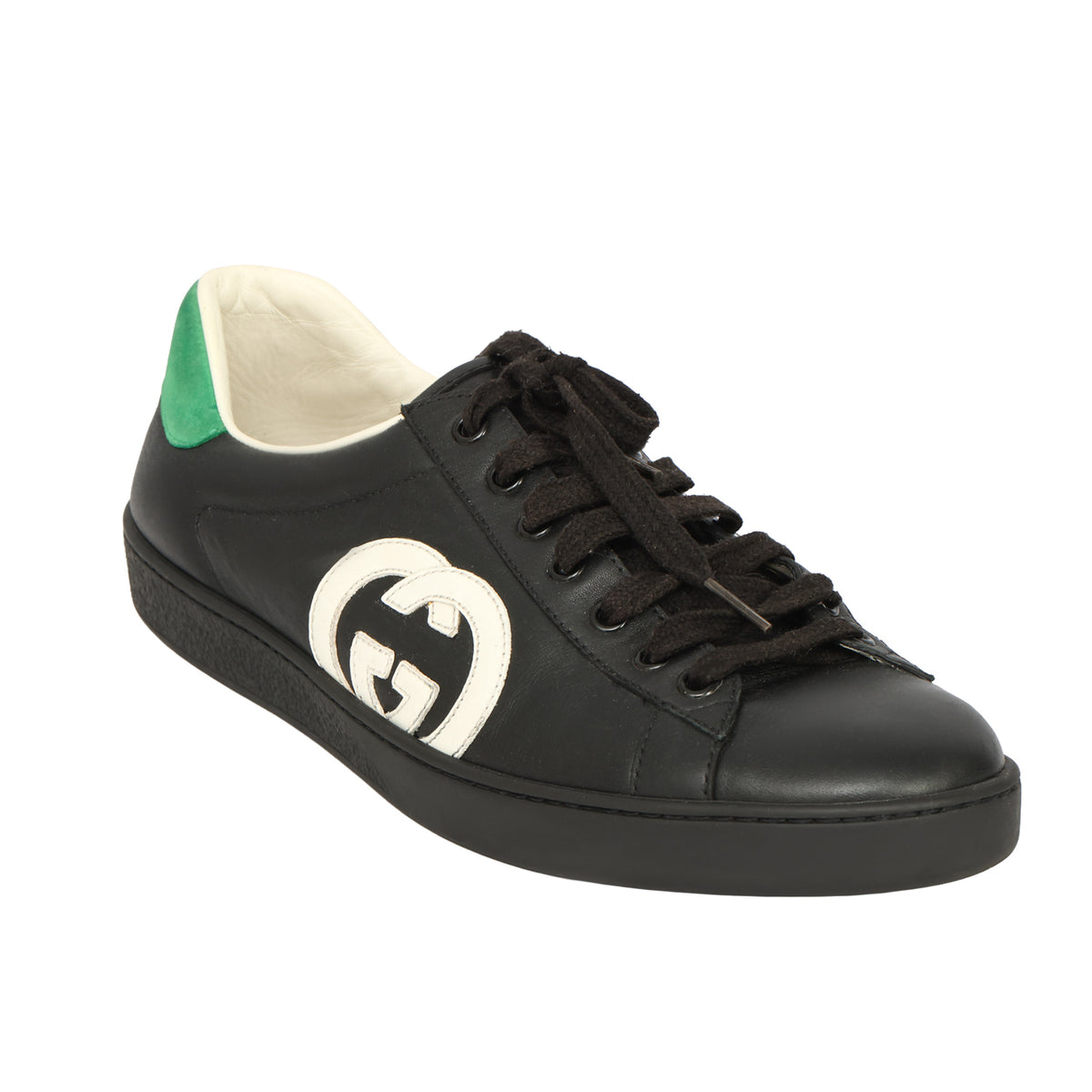 Gucci Size: EU 42 Ace Interlocking GG Leather Sneaker
