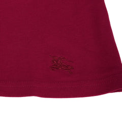 Burberry Size: L Pink Long Sleeves Polo T Shirt