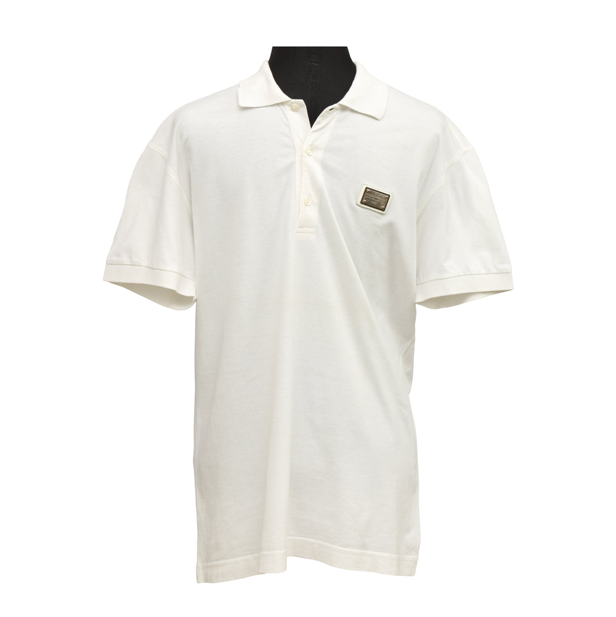 Dolce & Gabbana Size: S | EU 46 Essential Cotton Pique Logo Polo Shirt