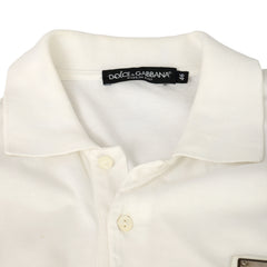Dolce & Gabbana Size: S | EU 46 Essential Cotton Pique Logo Polo Shirt