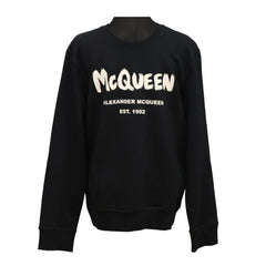 Alexander McQueen Size: XXXL Black Logo Polo Sweatshirt