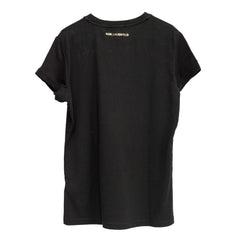 Karl Legarfeld Kids Size: 8-10 YEARS Metallic Signature Logo T-Shirt