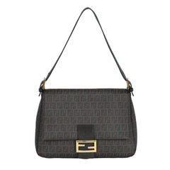 FENDI BROWN MONOGRAM ZUCCHINO SHOULDER BAG 
