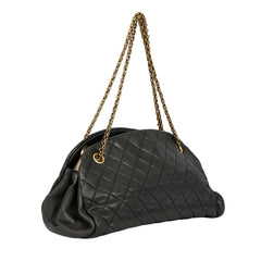 CHANEL QUILTED LEATHER MADEMOISELLE BOWLING BAG