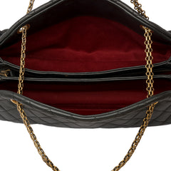 CHANEL QUILTED LEATHER MADEMOISELLE BOWLING BAG