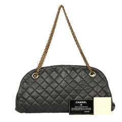CHANEL QUILTED LEATHER MADEMOISELLE BOWLING BAG