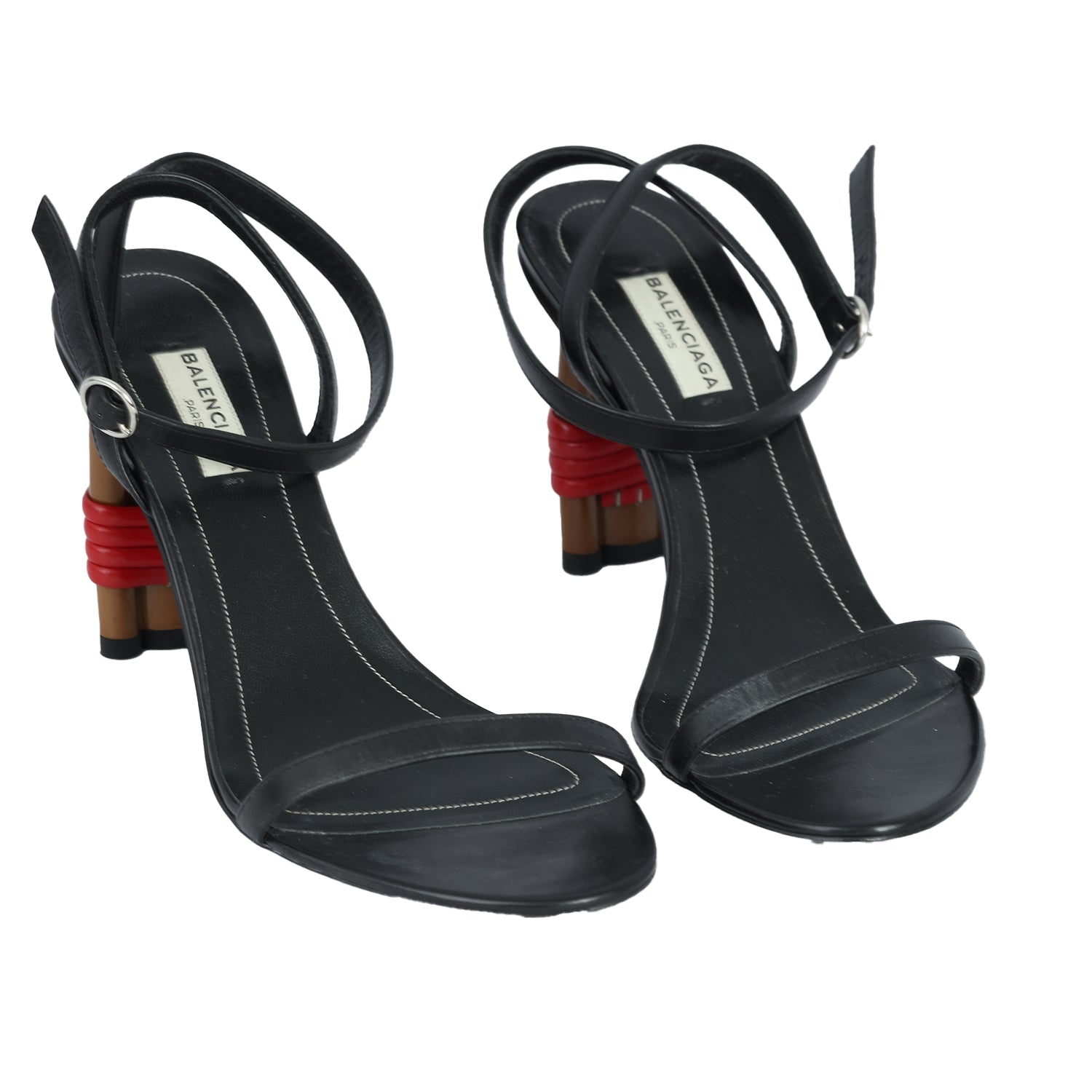 BALENCIAGA EU-37.5 BISTROT HEELS 