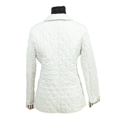 BURBERRY SIZE-S WHITE QUILTED JACKET 
