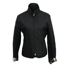 BURBERRY SIZE-S BLACK QUILTED JACKET 