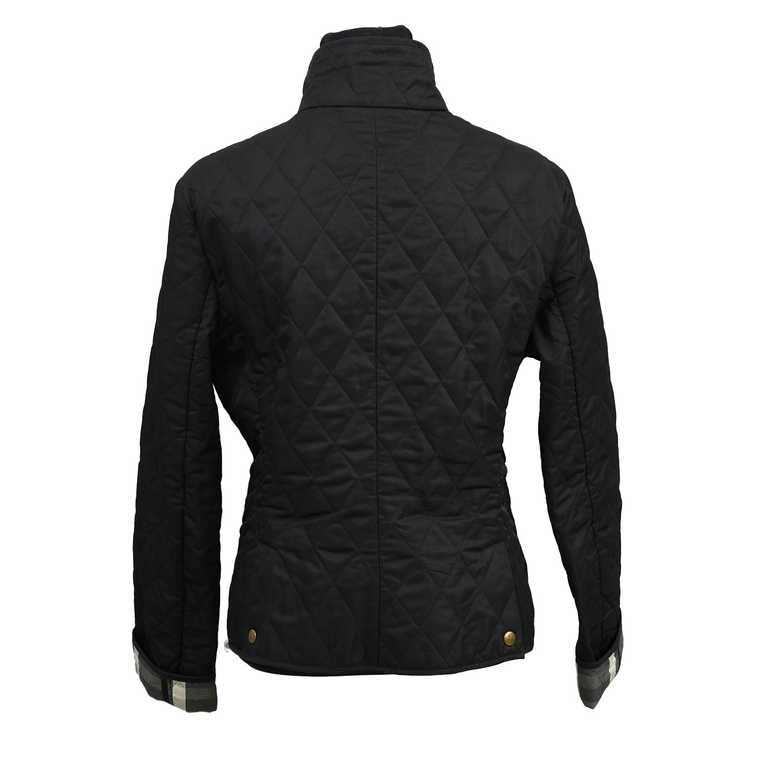 BURBERRY SIZE-S BLACK QUILTED JACKET 