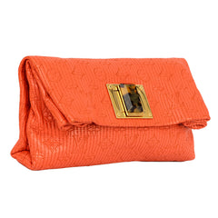 LOUIS VUITTON LIMITED EDITION MONOGRAM CUIR ALTAIR CLUTCH BAG