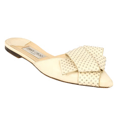 JIMMY CHOO EU 39 SAMANTHA POINTED TOE STUDDED LEATHER MULE