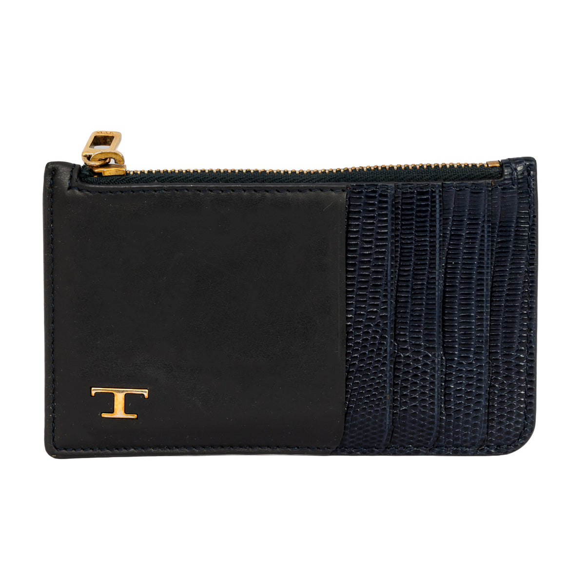 TOD’S ICONIC METAL T TIMELESS LOGO CARD HOLDER
