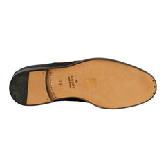 GUCCI EU 43.5/ 9.5 STRAND WINGTIP WEB STRIPE OXFORD
