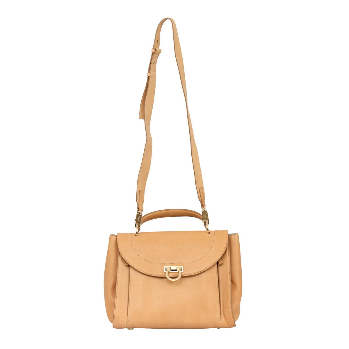 SALVATORE FERRAGAMO SOFIA GANCINI FLIP-LOCK CLOSURE HANDBAG