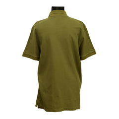 BURBERRY SIZE L TEXTURED DELICATE EMBROIDERED LOGO T-SHIRT