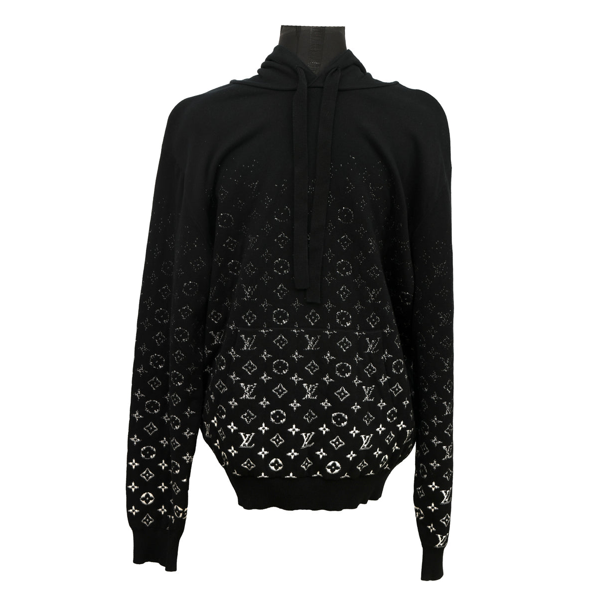 LOUIS VUITTON SIZE XL MONOGRAM GRADIENT PATTERN HOODIE