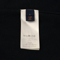 LOUIS VUITTON SIZE L MONOGRAM MIX CASHMERE CREWNECK SWEATER