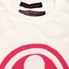 LOUIS VUITTON SIZE M PINK ARCH LOGO GRAPHIC T-SHIRT