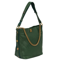 CHANEL CALFSKIN LARGE BUTTON-UP HOBO BAG