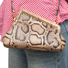 Fendi First Small Python Clutch Bag