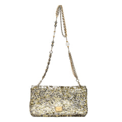 DOLCE & GABANNA MISS CHARLES SEQUINED SHOULDER BAG