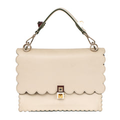 Fendi Medium Scalloped Leather Kan I Shoulder Bag