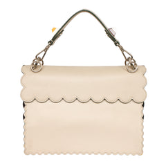 Fendi Medium Scalloped Leather Kan I Shoulder Bag