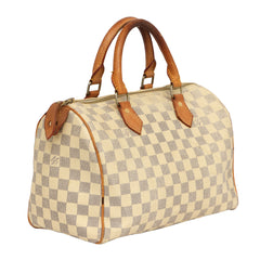 LOUIS VUITTON DAMIER CHECKSAZUR  SPEEDY30 HANDBAG