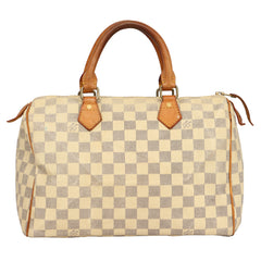 LOUIS VUITTON DAMIER CHECKSAZUR  SPEEDY30 HANDBAG