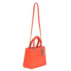 Christian Dior Lady Dior Cannage Quilted Leather Handbag
