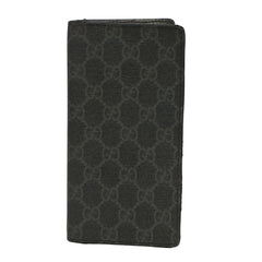 GUCCI BLACK GG SUPREME LONG WALLET