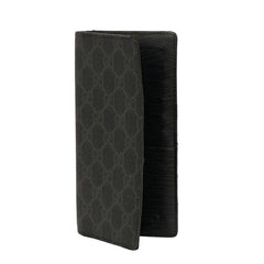 GUCCI BLACK GG SUPREME LONG WALLET