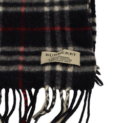 BURBERRY CASHMERE PLAID DESIGN VINTAGE SCARF