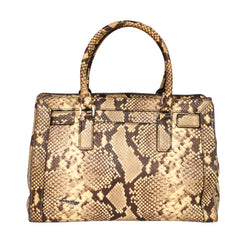 Michael Kors Snakeskin Embossed Leather Dillon Satchel