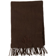 VIVIENNE WESTWOOD BROWN WOOL MUFFLER