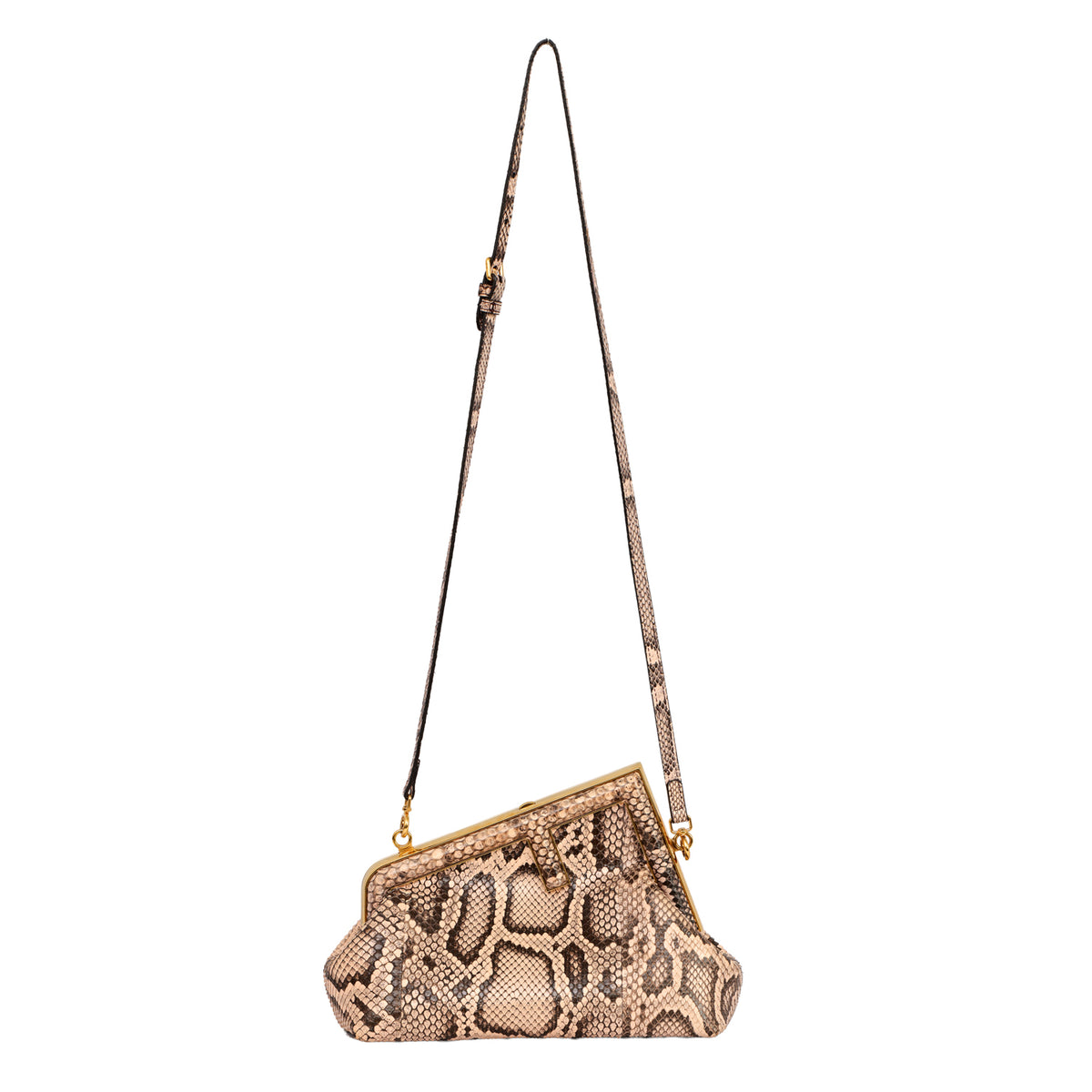 Fendi First Small Python Clutch Bag