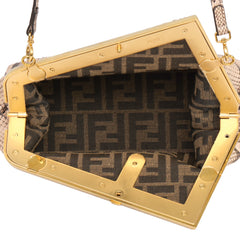 Fendi First Small Python Clutch Bag