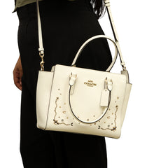 COACH LEAH SATCHEL CRYSTAL CROSSBODY BAG