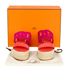 Hermes Size: EU 39 Ithea 30 Wedge Espadrille Sandals