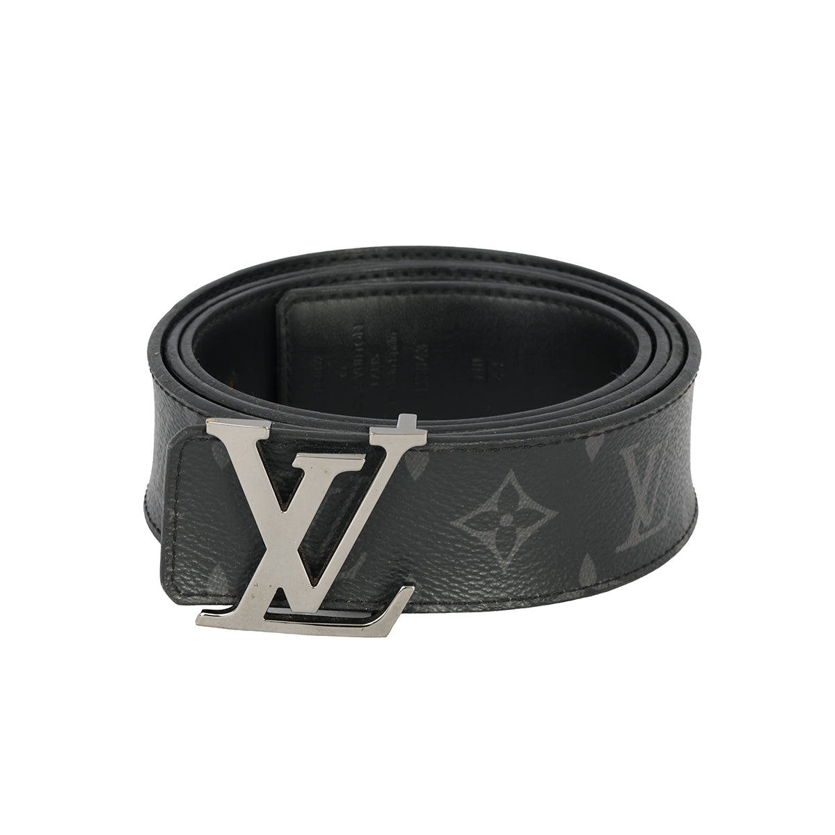 LOUIS VUITTON 85CM 34INCH BLACK MONOGRAM BELT 