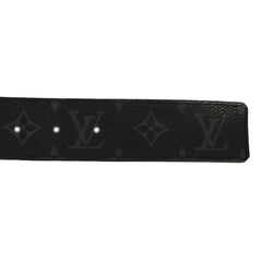 LOUIS VUITTON 85CM 34INCH BLACK MONOGRAM BELT 