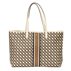 TORY BURCH GEO LOGO TOTE BAG 