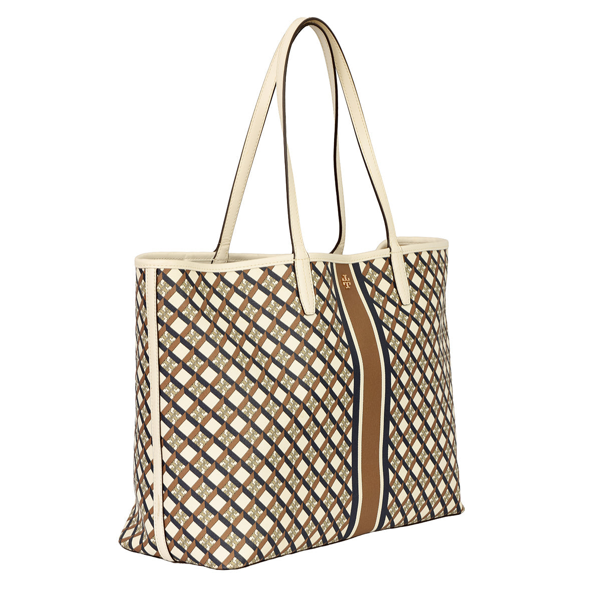 TORY BURCH GEO LOGO TOTE BAG 