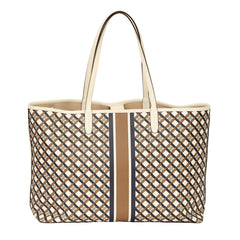 TORY BURCH GEO LOGO TOTE BAG 