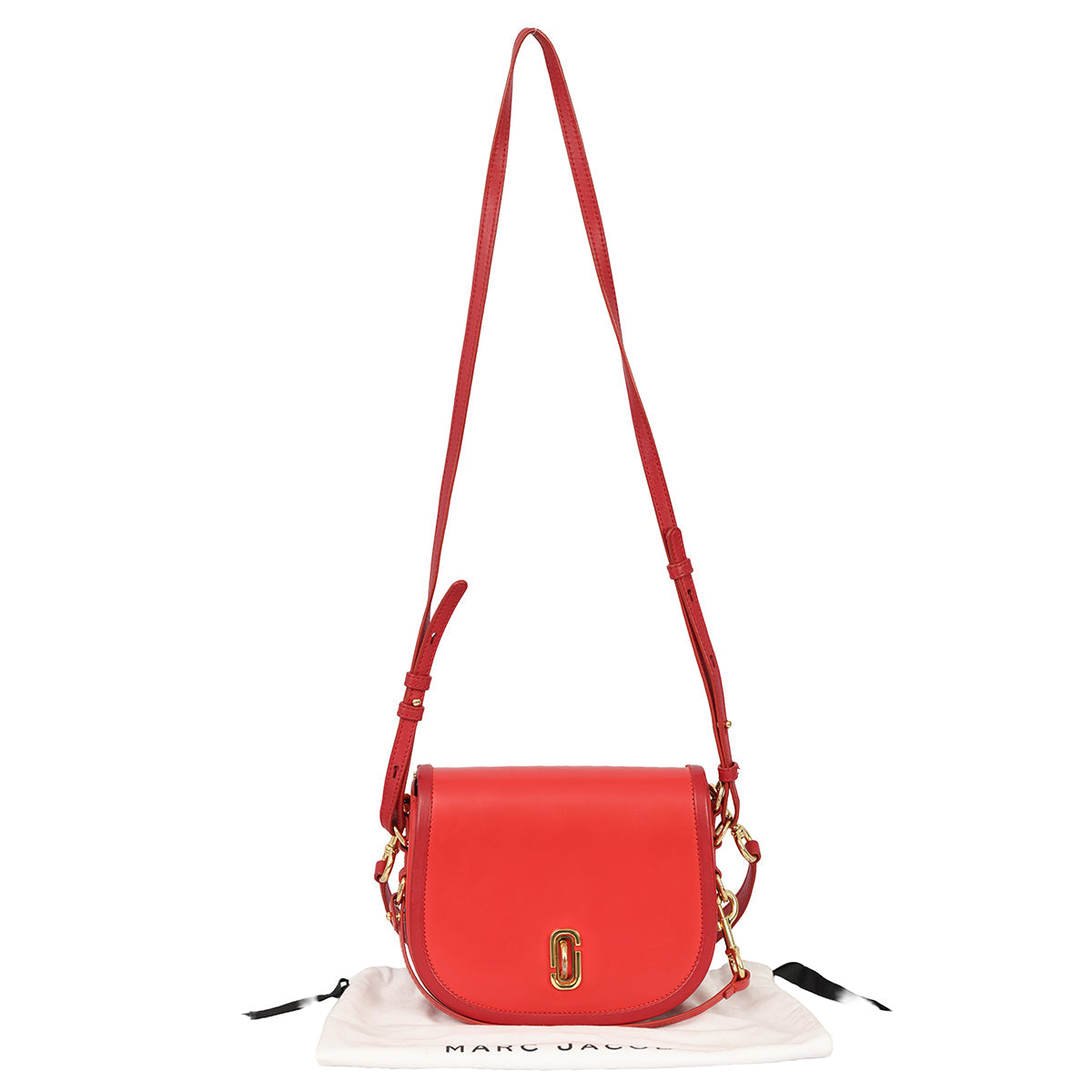 MARC JACOBS RED THE SADDLE BAG 