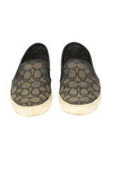 Coach Size EU-36.5 Jacquard Slip On Loafers