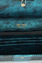 Jimmy Choo Leather Turquoise Clutch