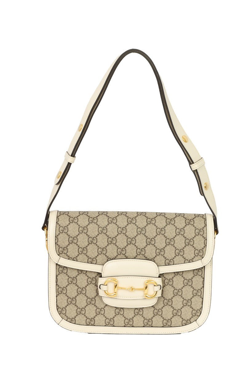 Gucci White Horsebit Smalls 1955 Shoulder Bag