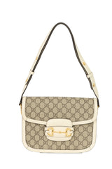 Gucci White Horsebit Smalls 1955 Shoulder Bag